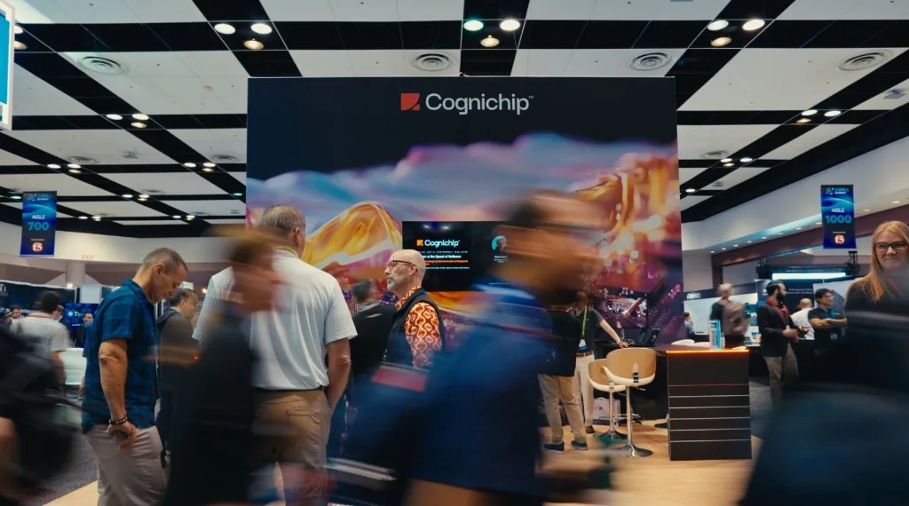 The Cognichip booth at AI Infra Summit